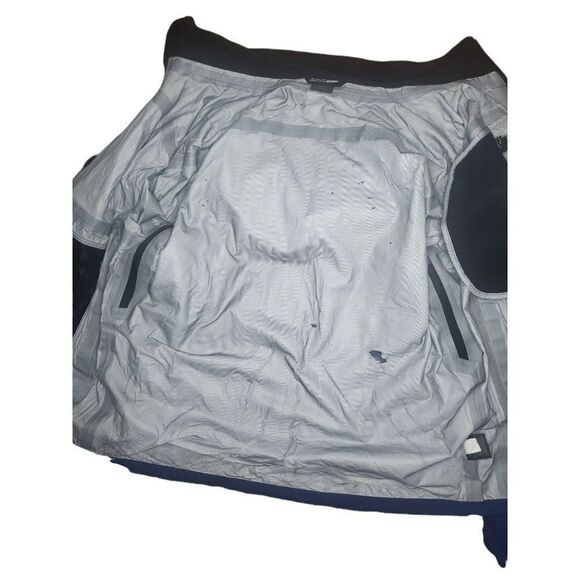 REI E1 Elements Full Zip Hooded Blue Sz L Windbreaker Men - Picture 6 of 7